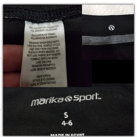 Marika Sport capri leggings size small 4-6 - Picture 3 of 4